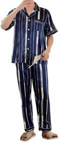 img 2 attached to 🍍 Pineapple Men's Pajamas: Stylish Button Sleepwear and Nightwear