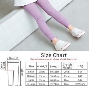 img 1 attached to 👖 Adorable Auranso Toddle Leggings: Stylish Footless Stockings for Girls' Clothing