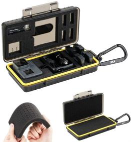 img 4 attached to 📷 Durable Water-Resistant PC Shell Storage Case with Customizable Foam for GoPro Hero 9 8 7 6, DJI OSMO Pocket & Action Cameras – Holds Battery, Charger, microSD, Card Reader & More