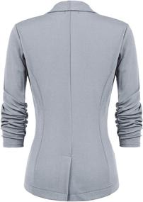 img 1 attached to Beyove Womens Stretch Gathered Sleeve Women's Clothing and Suiting & Blazers