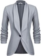 beyove womens stretch gathered sleeve women's clothing and suiting & blazers logo