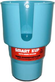 img 4 attached to 🥛 Умный держатель для кружки в автомобиле Smart Kup - Совместим с бутылками объемом 32 унции и 40 унций, Nalgene 32 унций и другими крупными бутылками шириной до 3,8". Верхняя часть кружки диаметром 3" обеспечивает лучшую поддержку предметов. Мята.