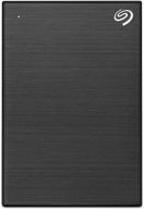 💾 seagate one touch 4tb external hdd drive with rescue data recovery services, black for seamless data backup and peace of mind: stkc4000400 logo