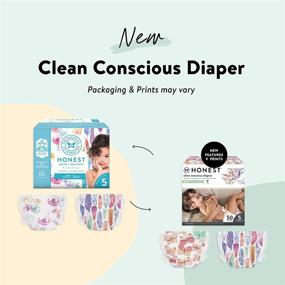 img 2 attached to 🏻 The Honest Company Super Club Box: Clean Conscious Diapers, Wingin' It + Painted Feathers, Size 5, 50 Count (Packaging + Print May Vary)