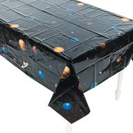 durable plastic outer space table cover: add cosmic flair to your party logo