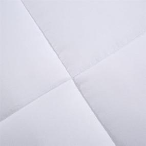 img 3 attached to 🛏️ Juwenin Full/Queen Down Alternative Comforter, Duvet Insert - All Season Medium Weight, Pure White