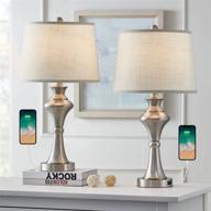 oneach modern usb table lamps set of 2 for living room bedroom 24 logo