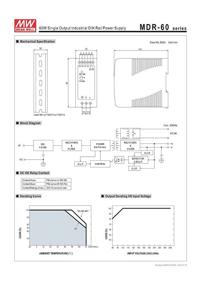 img 1 attached to 💡 MEAN WELL MDR-60-5 AC to DC DIN-Rail Power Supply, 5V 10A 50W