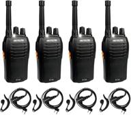 📻 retevis rt46 walkie talkies for adults - rechargeable two way radio with earpiece and emergency flashlight - dual power vox - ideal for outdoor hiking, mountain climbing, and camping - 4 pack logo