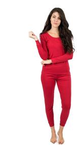 img 3 attached to 🌙 Leveret Women's Pajamas: Comfortable 2-Piece Set in Solid Colors, 100% Cotton (Size XS-XL)