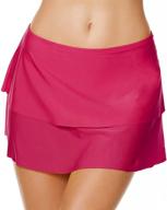 labelar control skirted bikini swimsuit logo