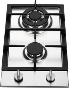 img 4 attached to 🔥 High-Efficiency 2 Burner Gas Cooktop - Ramblewood GC2-37P (LPG/Propane Gas) - ETL Safety Certified