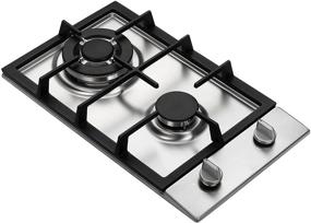 img 3 attached to 🔥 High-Efficiency 2 Burner Gas Cooktop - Ramblewood GC2-37P (LPG/Propane Gas) - ETL Safety Certified