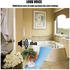 img 2 attached to Protect Your Belongings with Wireless Water Leak Sensor Alarm - WER 90db Loud Buzzer, Longer Alarm Detection (Battery Not Included)