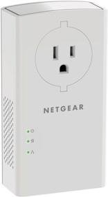 img 1 attached to 💨 High-Speed NETGEAR Powerline Adapter Kit with Extra Outlet - 2000 Mbps, Passthrough, 2 Gigabit Ethernet Ports (PLP2000-100PAS)