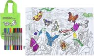 eatsleepdoodle color learn butterfly placemat логотип