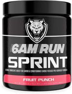 🏃 6am run sprint - fruit punch pre workout powder for high energy cardio and focus - all natural, keto, vegan formula - no jitters logo