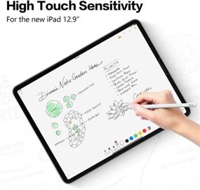 img 2 attached to 🔒 MEGOO Glass Screen Protector for iPad Air 4 10.9 inch/iPad Pro 11 inch - Ultra-Thin 0.25mm - Face ID & Apple Pencil Compatible