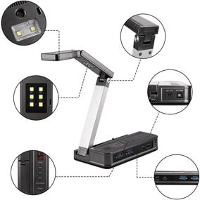 img 3 attached to 💼 Eloam Portable Document Camera: HDMI, VGA Port with OCR Visual Presenter for Offices, Schools, Meetings, Trainings, and Labs Presentations