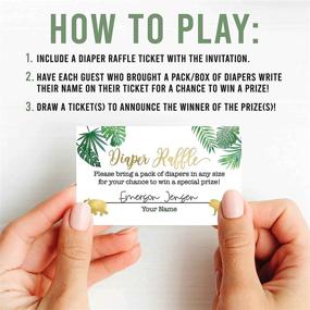img 3 attached to 25 Baby Shower Diaper Raffle Tickets - Safari Theme, Gender Neutral Games to Play, Diaper Raffle Cards, Baby Raffle Tickets, Invitation Inserts - Perfect Baby Shower Idea