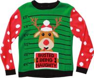 🎄 ugly christmas sweaters for boys' sizes 10-12: followme 68702 359 logo