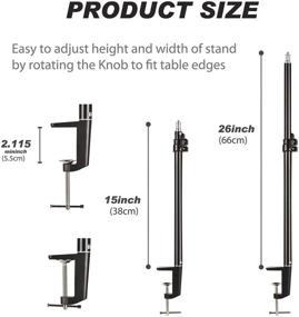 img 2 attached to Adjustable Tabletop Aluminum Rotatable Standard