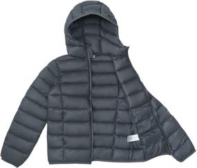 img 1 attached to 🧥 SOLOCOTE Boys Winter Coats: Lightweight, Water-Resistant & Windproof Packable Hooded Jacket (Sizes 4-12 Years)