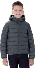 img 4 attached to 🧥 SOLOCOTE Boys Winter Coats: Lightweight, Water-Resistant & Windproof Packable Hooded Jacket (Sizes 4-12 Years)