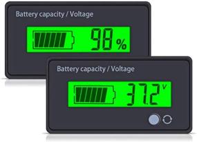 img 4 attached to 🔋 Enhanced Multifunctional 36V LCD Battery Capacity Monitor Gauge Meter with Alarm Function for Motorcycle, Golf Cart, Car