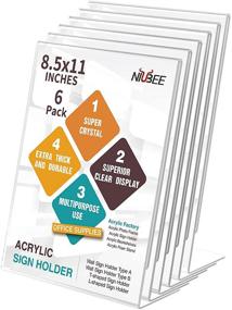 img 4 attached to 📎 Vertical Plexiglass Document Holder by NIUBEE: Acrylic Solution