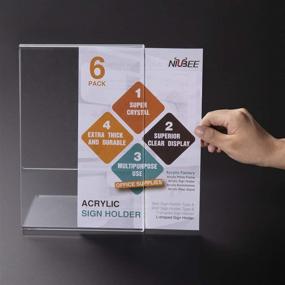 img 2 attached to 📎 Vertical Plexiglass Document Holder by NIUBEE: Acrylic Solution