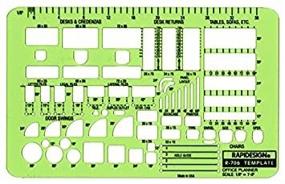 img 1 attached to 🗂️ Rapidesign Office Planner Template, 1/8 Inch Scale, Maximum of 1 per Order (R706)