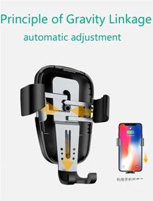 img 1 attached to 📱 Wireless Car Charger Mount - Fast Charging Auto Clamping Car Holder for iPhone 12, Galaxy S21 - 10W 7.5W Charger