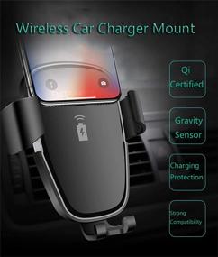 img 3 attached to 📱 Wireless Car Charger Mount - Fast Charging Auto Clamping Car Holder for iPhone 12, Galaxy S21 - 10W 7.5W Charger