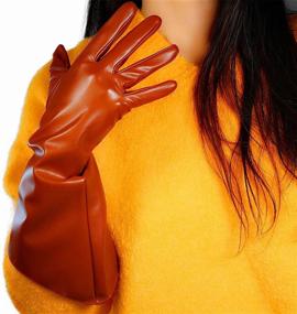 img 2 attached to DooWay Oversize Leather 27 Inch Balloon Men's Gloves & Mittens: Stylish and Trendy Accessories