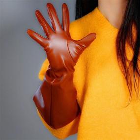 img 1 attached to DooWay Oversize Leather 27 Inch Balloon Men's Gloves & Mittens: Stylish and Trendy Accessories