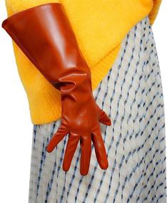 img 4 attached to DooWay Oversize Leather 27 Inch Balloon Men's Gloves & Mittens: Stylish and Trendy Accessories