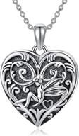 🌻 soulful sunflower heart locket necklace: a personalized keepsake in sterling silver/gold logo