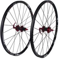 bucklos us-stock mtb bicycle wheelset carbon hub, 26 27.5 29 inch mountain bike wheelsets rim with qr, 7-11 speed disc brake, double wall flat spokes, 25mm width 24h logo