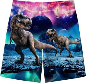 img 2 attached to Funnycokid Astronaut Trunks Swimsuits Shorts Boys' Clothing : Swim