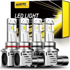 img 4 attached to 🔦 AUXITO 9005 9006 LED Headlight Bulbs Combo: High Low Beam Replacement | 12000LM 6500K Cool White | Wireless | Pack of 4