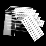 👁️ transparent acrylic lash organizer case for false eyelashes - 5 layers, grafting tool for eyelash extensions logo