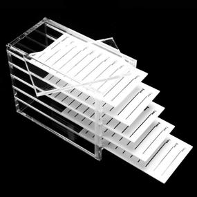 img 3 attached to 👁️ Transparent Acrylic Lash Organizer Case for False Eyelashes - 5 Layers, Grafting Tool for Eyelash Extensions