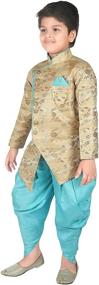 img 1 attached to AHHAAAA Sherwani Ethnic Dhoti Western Boys' Clothing for Suits & Sport Coats