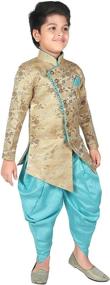 img 2 attached to AHHAAAA Sherwani Ethnic Dhoti Western Boys' Clothing for Suits & Sport Coats