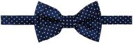 🎀 retreez contemporary mini polka dots pattern pre-tied boy's bow tie in woven microfiber logo