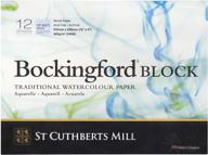 🎨 bockingford watercolor block - high-quality white paper for painting, drawing, and art supplies logo