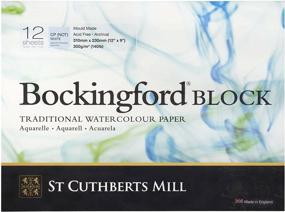 img 4 attached to 🎨 Bockingford Watercolor Block - High-Quality White Paper for Painting, Drawing, and Art Supplies