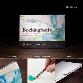 img 1 attached to 🎨 Bockingford Watercolor Block - High-Quality White Paper for Painting, Drawing, and Art Supplies