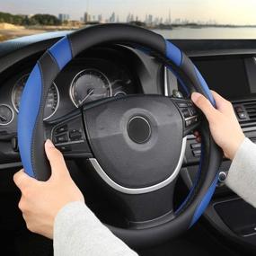 img 3 attached to Giant Panda Heavy Duty Auto Car Steering Wheel Cover With Breathable Grip